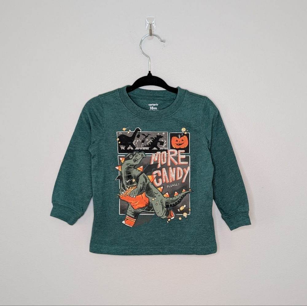 FREE WITH PURCHASE Carter's Dinosaur "More Candy" Halloween Long Sleeve Tee